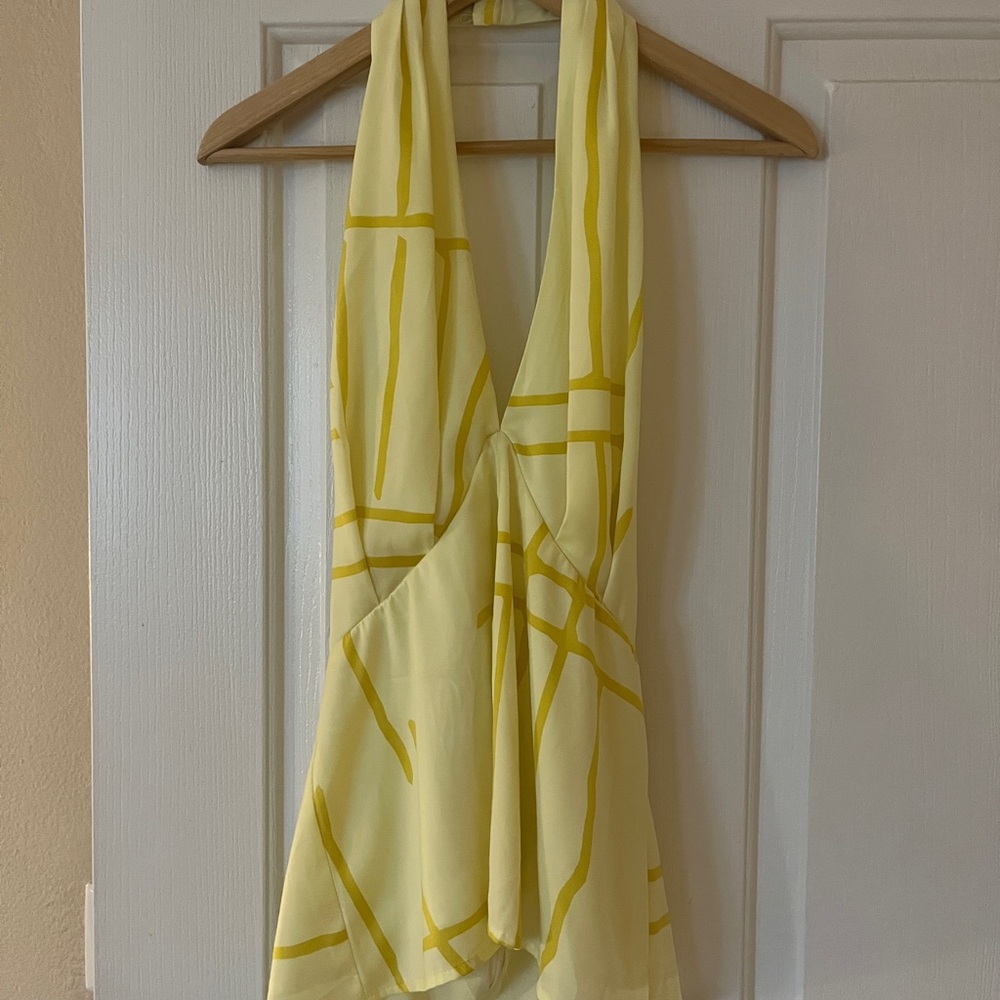 Banana Republic Yellow Halter Top